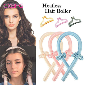 Heatless Curling No Heat Silk Curls  Sleeping Soft Headband  Hair Styling Tools