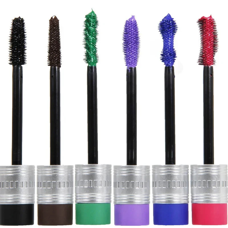 Waterproof 5D Mascara Quick Dry Blue,Purple, Gold, Black Long Eyelash Color Mascara