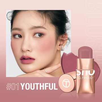 O.TWO.O Lipstick Blush Stick 3-in-1 Eyes Color Cheek and Lip Youthful
