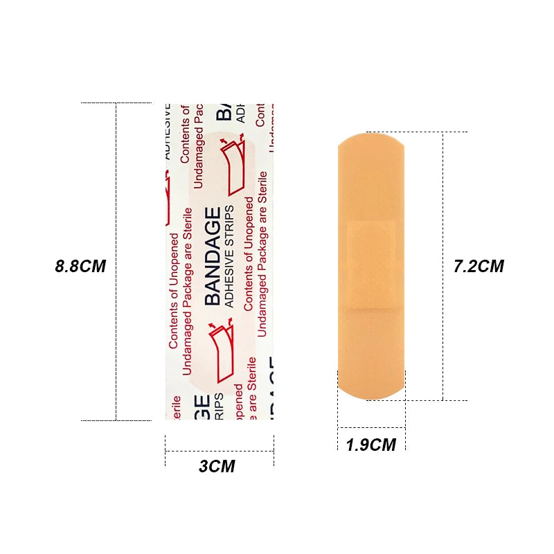 60pcs Waterproof Band Aid Adhesive Bandage Wound Care Tape Stop Bleeding Protect Wound Home Travel Medical Sterile Band-Aid A275