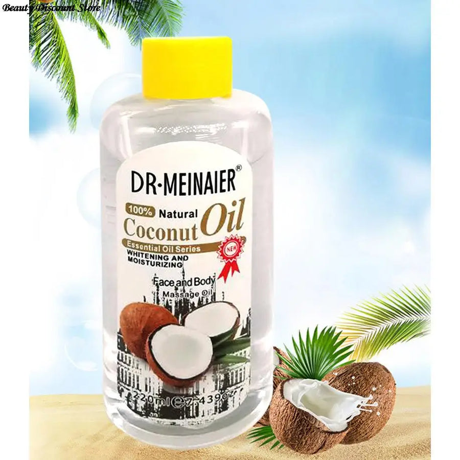 Coconut Essential Oil Massage Moisturize Repair Skin Face Body SPA Oil 220ml