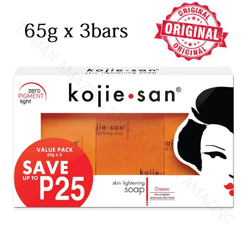 KOJIE SAN FACE & BODY SOAP 100g x3 and 65gx3 - ORIGINAL GUARANTEED