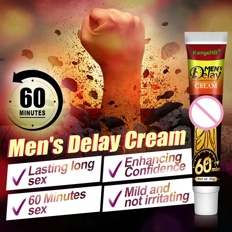 1pcs Male Sex Delay Cream Extending Sex Time Penis Harder Bigger Longer Man Genitals Enlargement Ointment Improve Sex Life G045