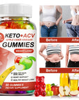 Keto Apple Cider Vinegar Gummies for Weight Loss and Burn Fat Slimming Belly Powerful Abdominal Fat Burning