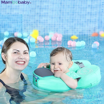 Mambobaby Non-Inflatable Baby Float: Waist Swimming Ring and Swim Trainer for Kids, Perfect Beach and Pool Accessory