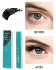 Kapomi Mascara Waterproof Liquid Natural Quick Drying Fiber Base Serum Black