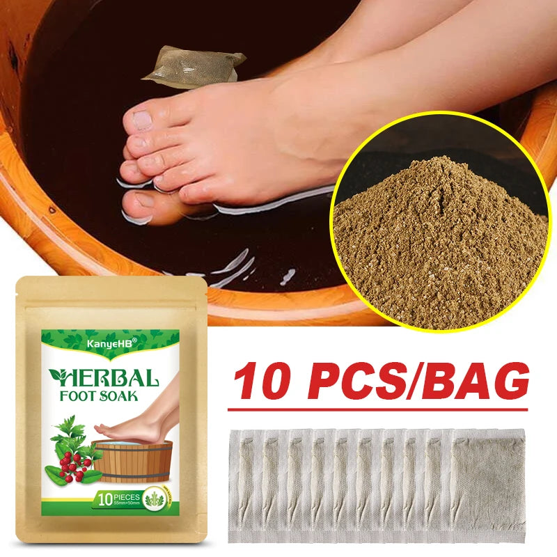 10pcs=1bag Chinese Style Foot Bath Bag Sleep Aid Relax Foot Clearing Damp Dispel Cold Herbal Foot Soak Bag Body Health Care W025