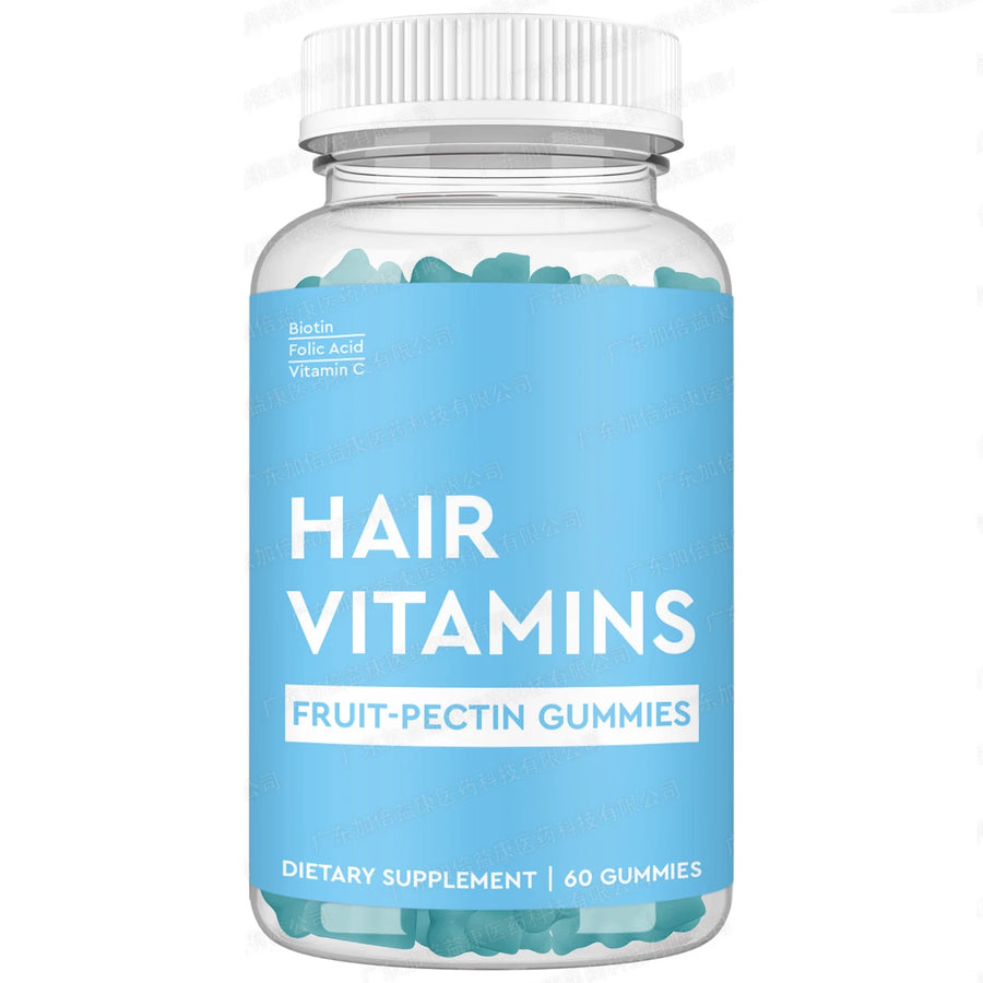 Hair Jelly Collagen Vitamin Promote Hair Growth and  Biotin Gummy Hair Growth 2 Bottles