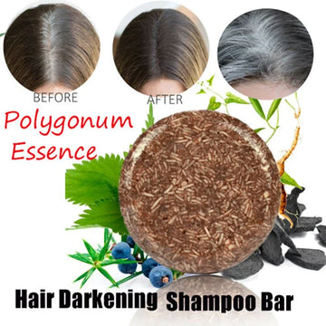 Polygonum Essence Hair Darkening Shampoo Bar Anti-hair-loss Solid Shampoo 60g
