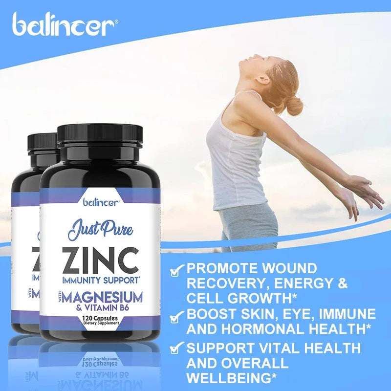 Magnesium Complex Capsules: Bone, Muscle, and Heart Health Supplement for Relaxation and Anxiety Relief