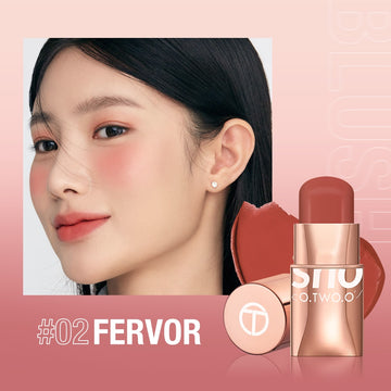 O.TWO.O Lipstick Blush Stick 3-in-1 Eyes makeup Color Cheek and Lip Fervor