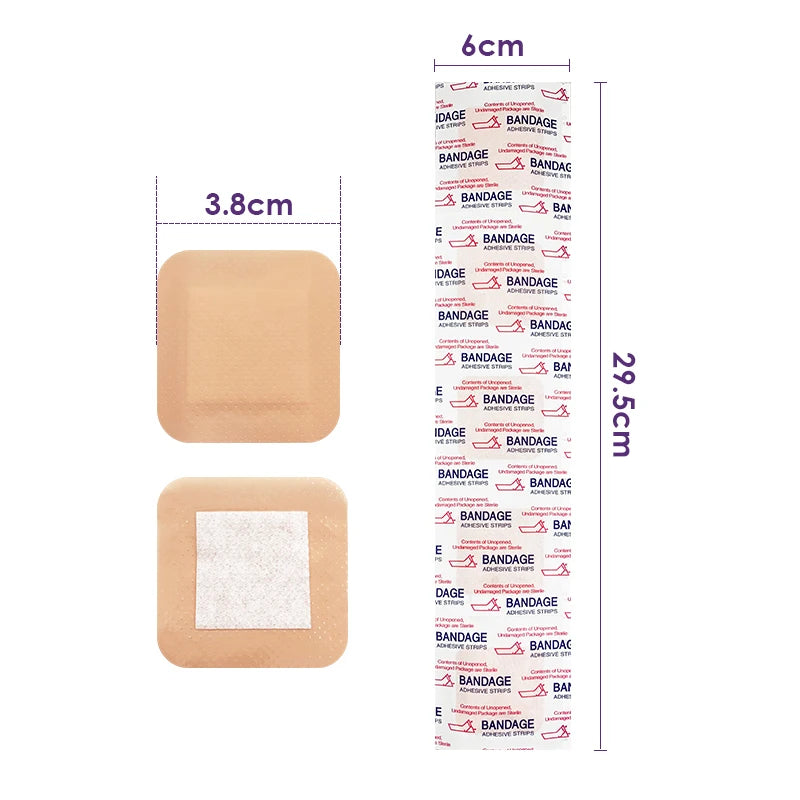 20pcs Band-Aid Waterproof Bandage Sterile Band Aids Medical Hemostatic Patch Bandaids First-aid Kit Adhesive Bandage Tape A1579