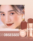 O.TWO.O Lipstick Blush Stick 3-in-1 Eyes Makeup Color Cheek and Lip Obsessed