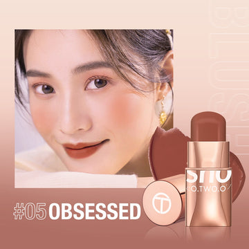 O.TWO.O Lipstick Blush Stick 3-in-1 Eyes Makeup Color Cheek and Lip Obsessed