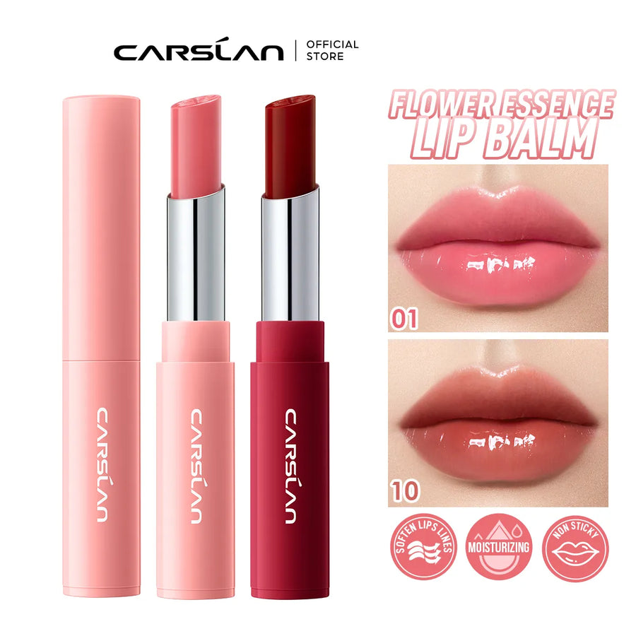 CARSLAN Color Lip Balm Flower Essence Extra Moisturizing Natural Makeup Lip Care