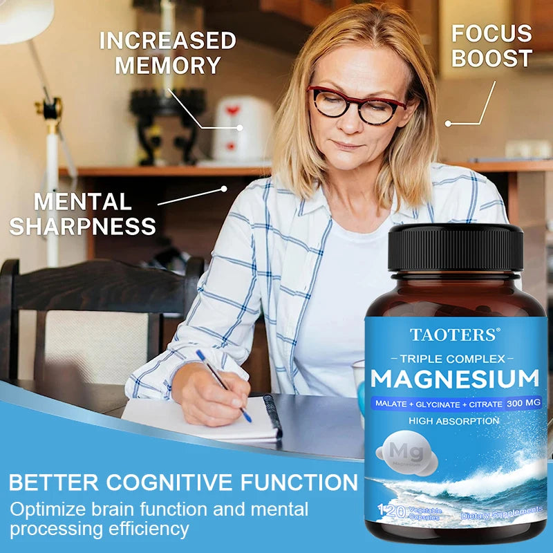 Magnesium Complex Capsules - Bone, Muscle and Heart Health Supplement Improvement