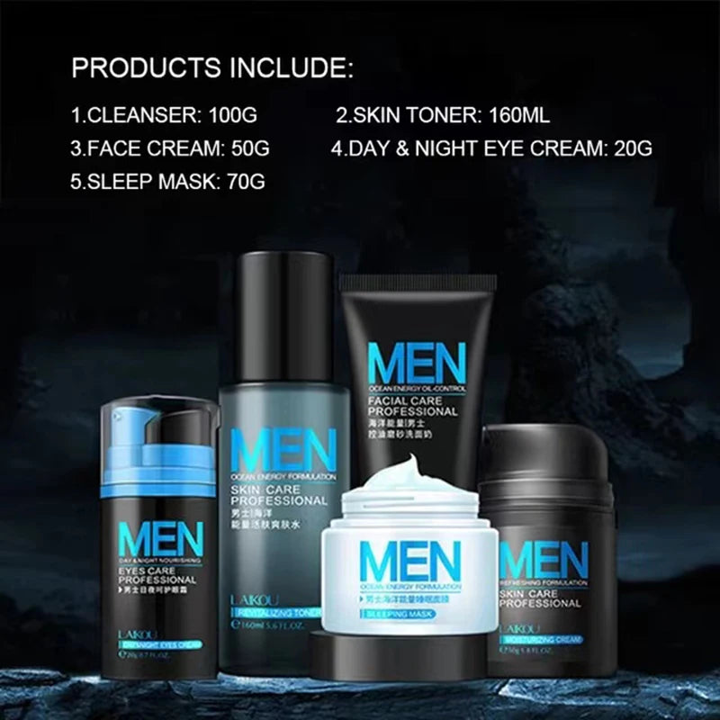 Men skin care set Face Cream eye cream Serum  Moisturizing Face Care 20kg