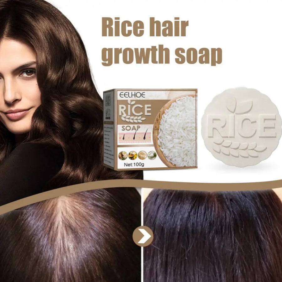 Skin Help Zone  Promotes Hair Growth Prevents Hair Loss Ginger Rice Soap Shampoo Soap