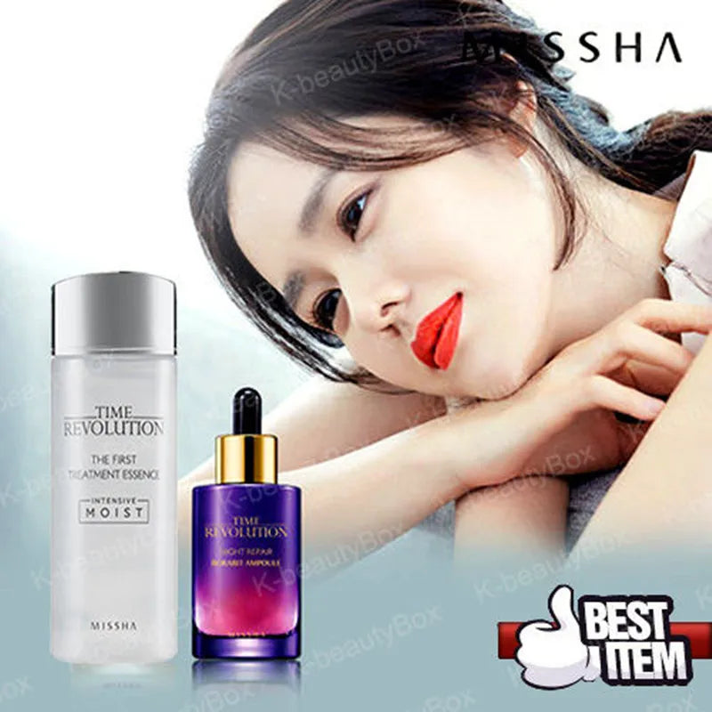 MISSHA Time Revolution The First Treatment Essence Night Repair Borabit Ampoule Face Cream