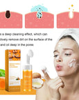 100ml Turmeric Cleansing Mousse Brightening Face Wash Foam Face Cleanser Oil Control Blackhead Remover Skin Cleansing