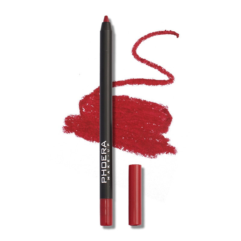 PHOERA Waterproof Matte Lipliner Pencil 12Color