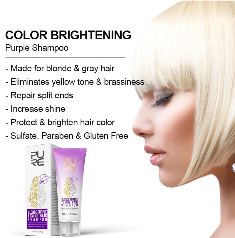 PURC  Blonde Purple Toning Hair Shampoo