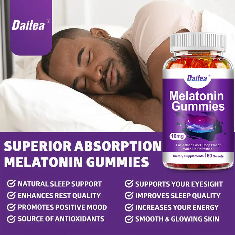 Melatonin Gummies Supplements - Helps Relieve Insomnia 10kg For Women and Men