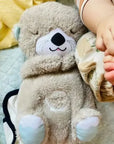 Baby Breath Bear Soothing Otter Plush Toy: Child Soothing Music Sleep Companion with Sound and Light, Ideal Gift