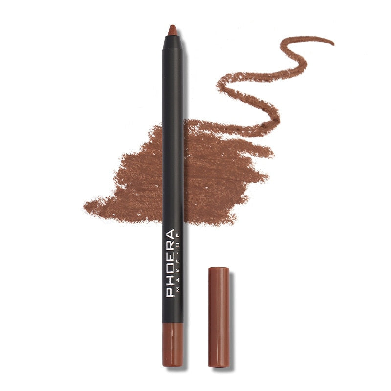 PHOERA Waterproof Matte Lipliner Pencil 12Color