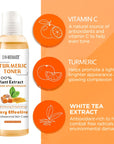 Turmeric Moisturizing Toner 100% plant Extract Dark Spots Eraser Acne Remover