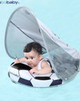 Mambobaby Baby Float Lying Swimming Ring: Infant Waist Swim Ring Toddler Swim Trainer, Non-Inflatable Buoy Pool Accessories