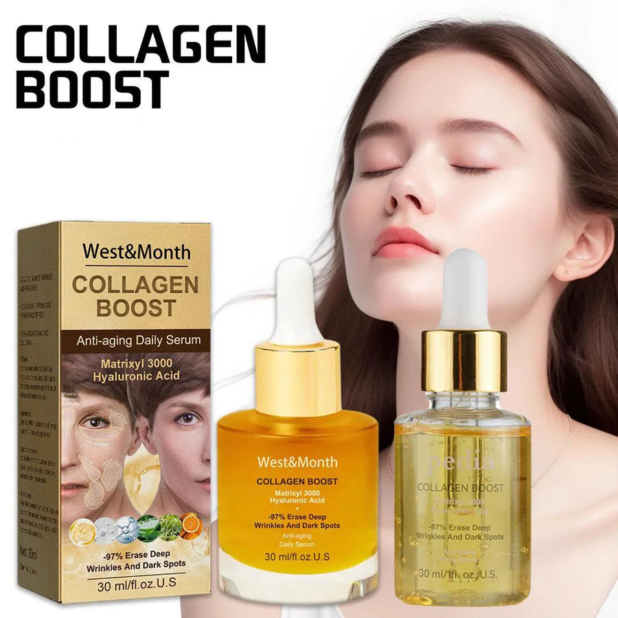 Collagen Face Serum Face Moisturizing Fade Fine Lines Brightening Skin Care 30ml