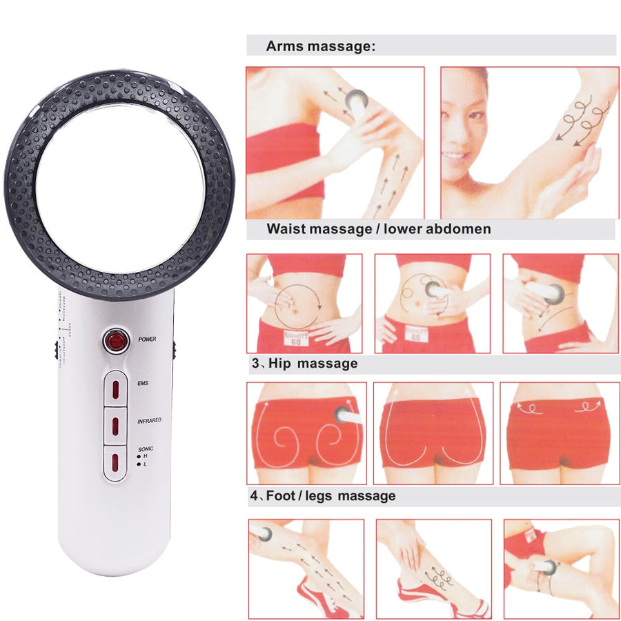 Ultrasound Cavitation EMS Fat Burner Body 3 in 1 Slimming & Beautifying Massager Machine