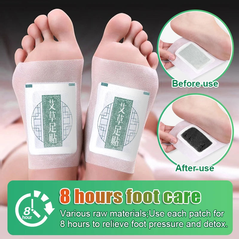 20pcs=2bags Foot Acupoint Detox Patch Relieve Stress Fatigue Foot Detox Pads Foot Health Plaster Feet Pain Relief Stickers A1142