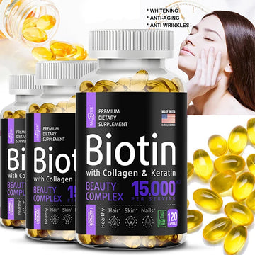Hydrolyzed Collagen Capsules Collagen Supplement Care Biotin for Skin Joint Hair and Nail Care