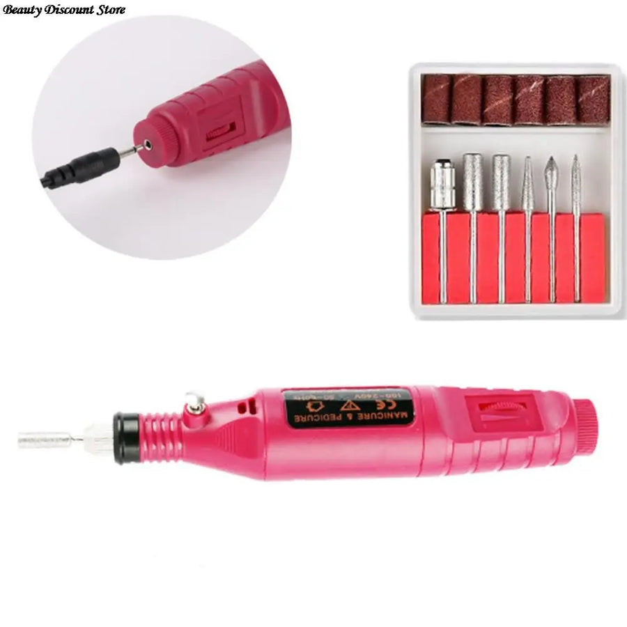 Professional Electric Nail Drill Machine Set Nail Files Drill Bits Gel Polish Remover Portable Nail Polisher Equipment