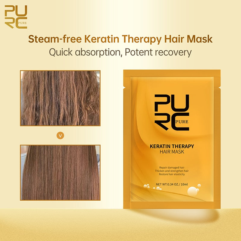 PURC Pure Keratin Therapy Hair Mask 10ml / 0.34 OZ.