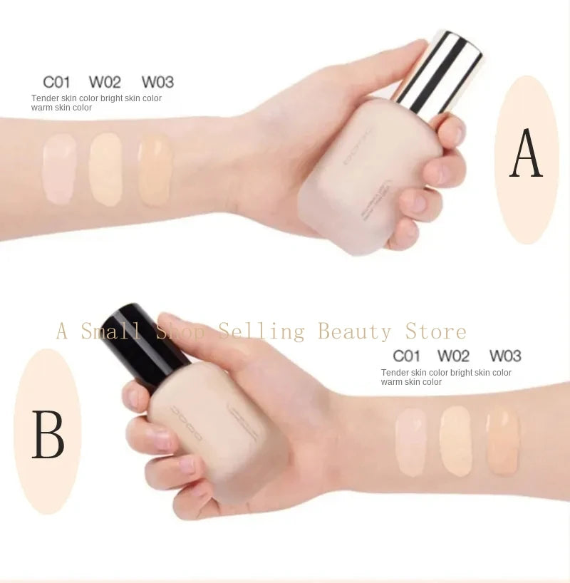 UODO Series liquid foundation concealer Long acting Bb Cream flawless skin lasting bright white dry to oily Summer skin 30ml