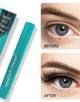 Kapomi Mascara Waterproof Liquid Natural Quick Drying Fiber Base Serum Black