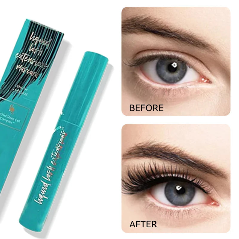 Kapomi Mascara Waterproof Liquid Natural Quick Drying Fiber Base Serum Black