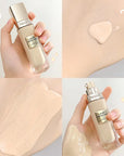 MACKANDY Foundation Cover Blemishes Concealer Moisturizing Skin Whitening Waterproof Long Lasting Makeup Natural Skin Tone