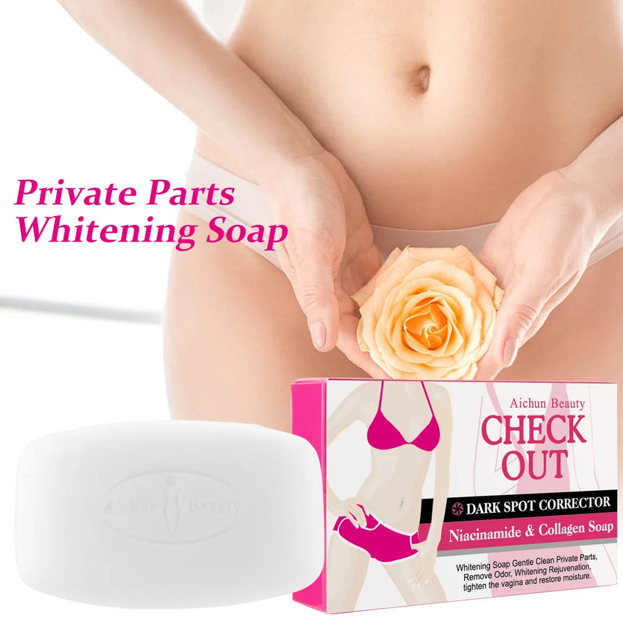 Private Parts Whitening Deep Cleansing Remove Dark Spots Face Body Skin Care Soap 40g