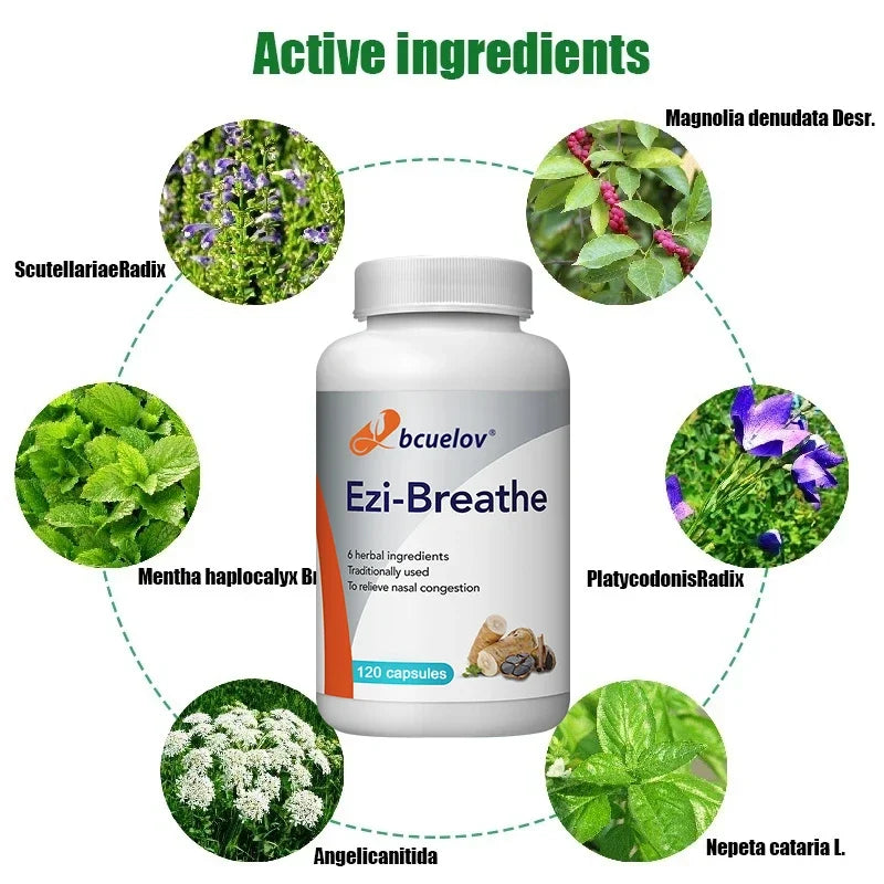 Natural Expectorant: BCUELOV EZI -Breatheb Combat Oxidative Respiratory Infections, Clear Airways