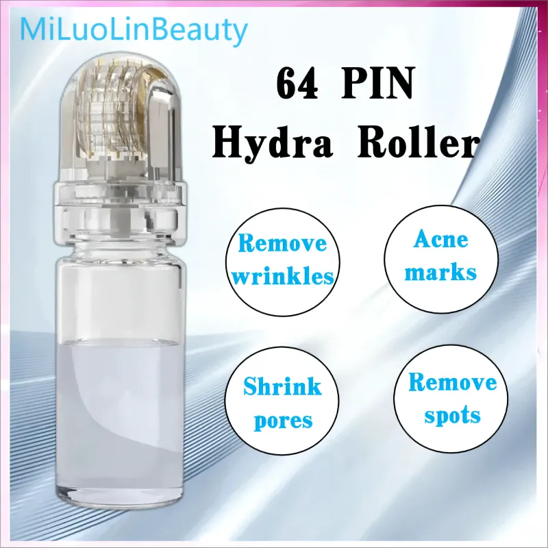 High Hydra Roller 64 Pins Micro Titanium Skin Care  Roller Serum Reusable