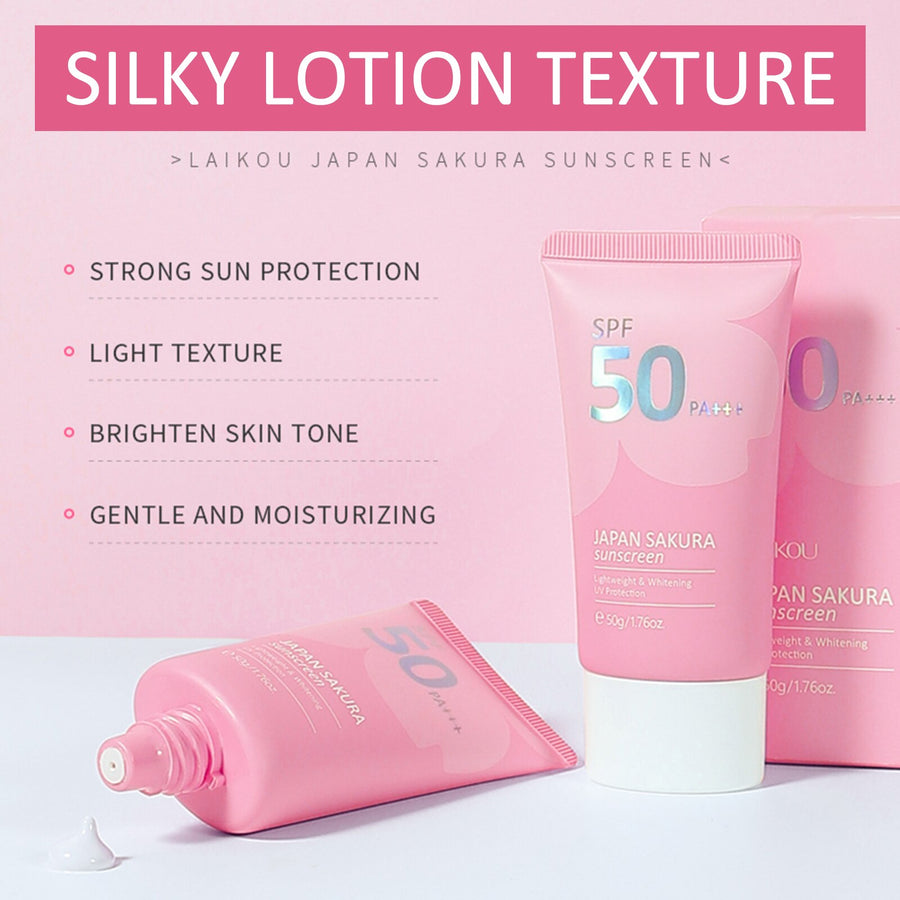 LAIKOU Face Body Whitening Sakura Sunscreen Cream SPF50+