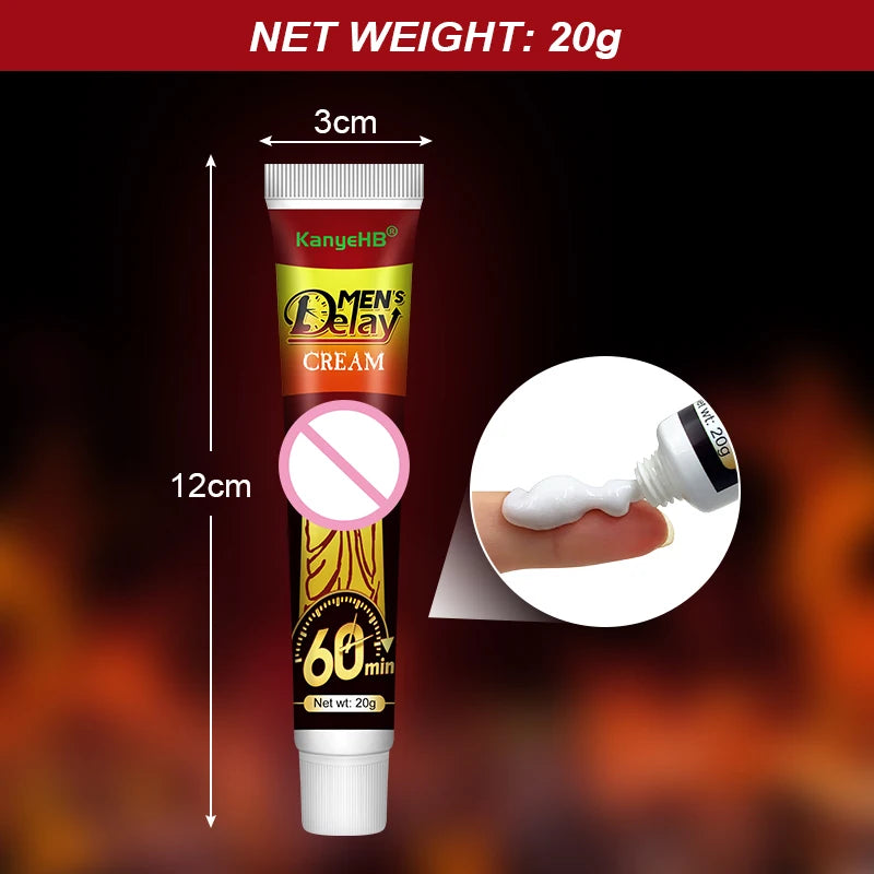 1pcs Male Sex Delay Cream Extending Sex Time Penis Harder Bigger Longer Man Genitals Enlargement Ointment Improve Sex Life G045