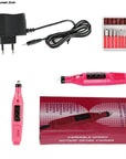 Professional Electric Nail Drill Machine Set Nail Files Drill Bits Gel Polish Remover Portable Nail Polisher Equipment