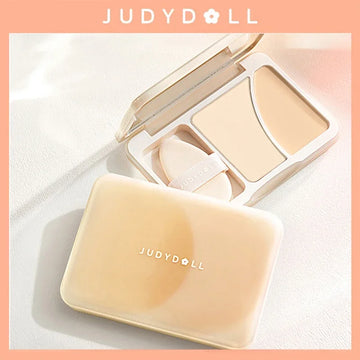 Judydoll Dual Texture&nbsp; Powder Cream Set 2 Colors to Brighten Face 3D Highlighter Makeup