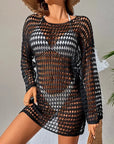 Women Crochet Swimsuit Cover-Up Sexy Hollow Out Beach Dress Summer Suit