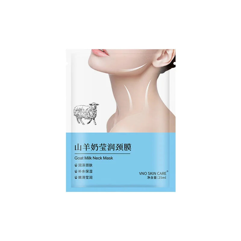 Goat Milk Neck Mask Collagen Firming Anti-Wrinkle Whitening Masks Beauty Necks Skin Care